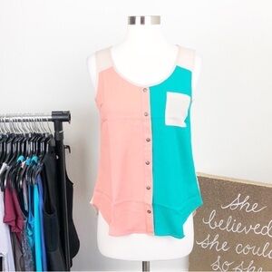 NEW E(hanger)M colorblock tank top
